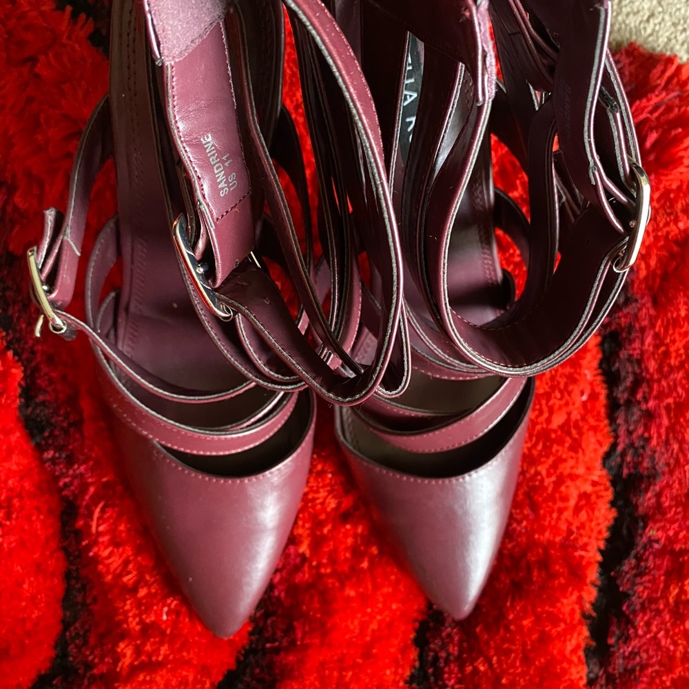 Burgundy heels